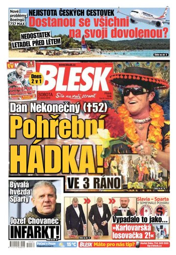 Obálka e-magazínu Blesk 6.4.2019