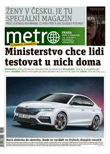 Obálka e-magazínu deník METRO 4.3.2020