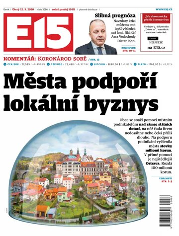 Obálka e-magazínu E15 12.5.2020