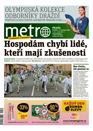 Obálka e-magazínu deník METRO 12.7.2021