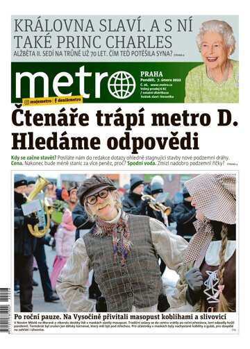 Obálka e-magazínu deník METRO 7.2.2022