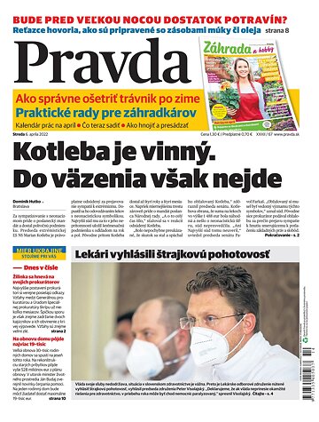 Obálka e-magazínu Pravda 6. 4. 2022