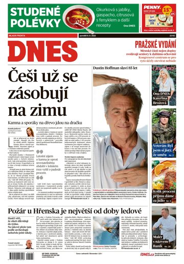 Obálka e-magazínu MF Dnes 8.8.2022