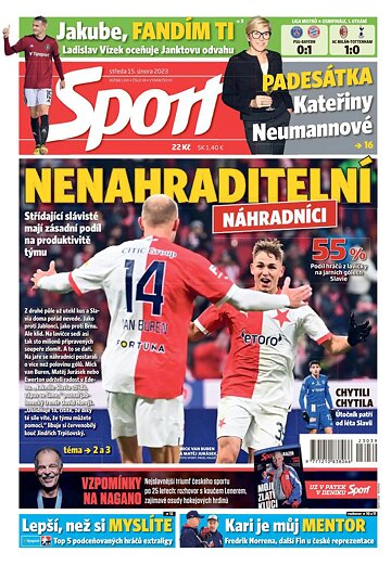 Obálka e-magazínu Sport 15.2.2023