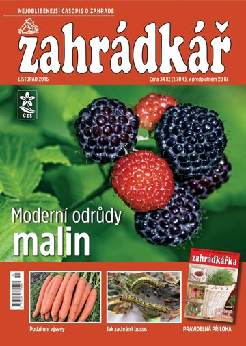 Obálka e-magazínu Zahrádkář 11/2016