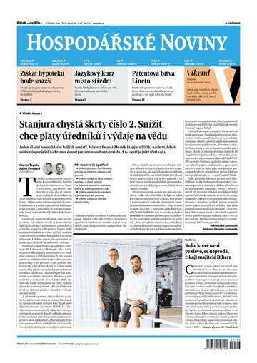 Obálka e-magazínu Hospodářské noviny 106 - 2.6.2023