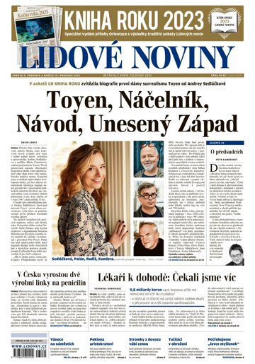 Obálka e-magazínu Lidové noviny 9.12.2023