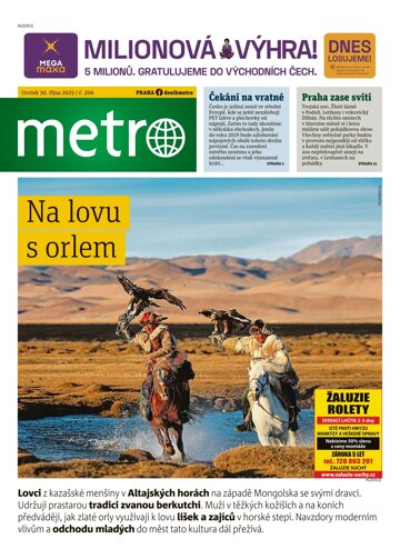 Obálka e-magazínu deník METRO 30.10.2025