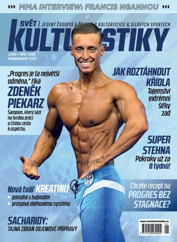 Obálka e-magazínu Svět Kulturistiky 1/2026