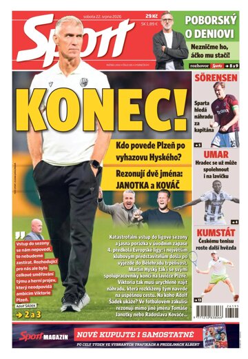 Obálka e-magazínu Sport 22.8.2026
