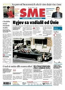 Obálka e-magazínu SME 22.11.2013