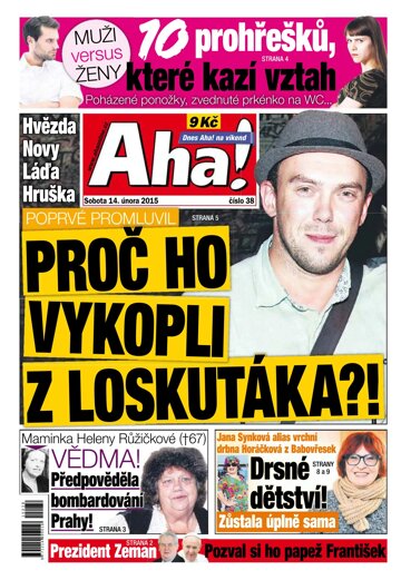 Obálka e-magazínu AHA! 14.2.2015