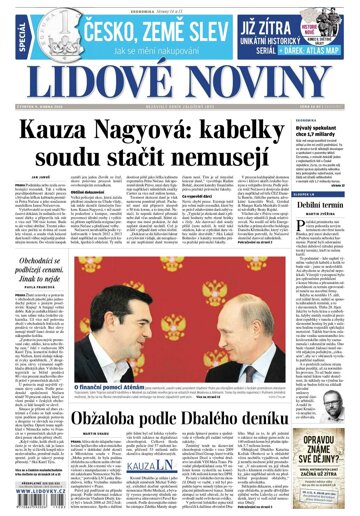 Obálka e-magazínu Lidové noviny 9.4.2015