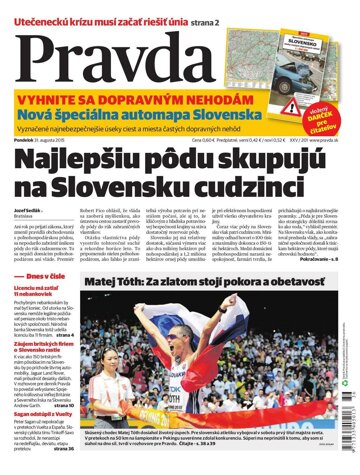 Obálka e-magazínu Pravda 31.8.2015