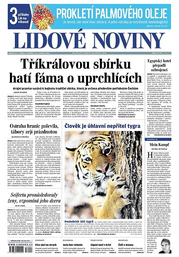 Obálka e-magazínu Lidové noviny 9.1.2016