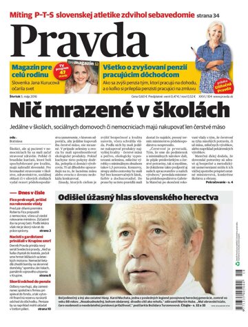 Obálka e-magazínu Pravda 5. 5. 2016