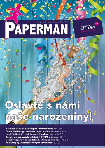 Obálka e-magazínu PaperMan 1/2016
