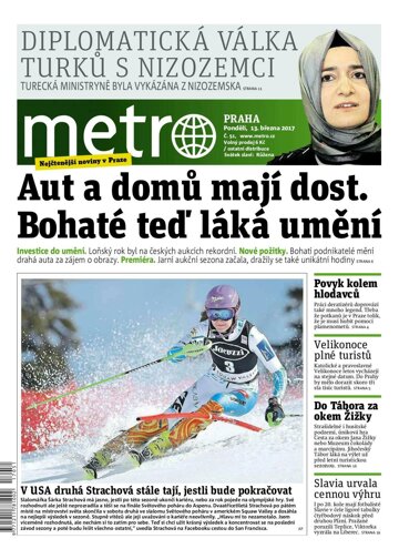 Obálka e-magazínu deník METRO 13.3.2017