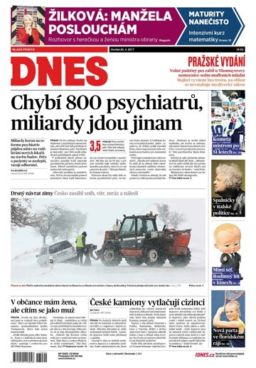 Obálka e-magazínu MF Dnes 20.4.2017
