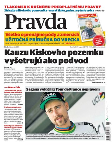 Obálka e-magazínu Pravda 6. 12. 2017