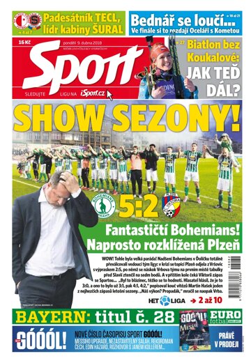 Obálka e-magazínu Sport 9.4.2018