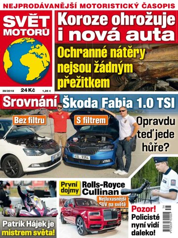 Obálka e-magazínu Svět motorů 38/2018
