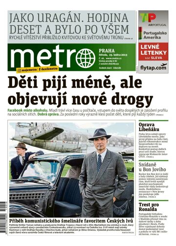 Obálka e-magazínu deník METRO 23.1.2019