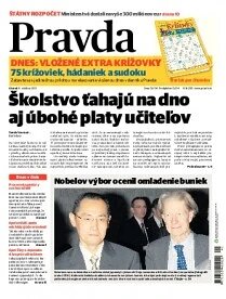Obálka e-magazínu Pravda 9.10.2012