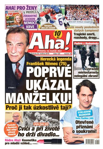 Obálka e-magazínu AHA! 25.5.2019