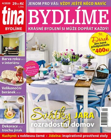 Obálka e-magazínu Tina Bydlíme 4/2020