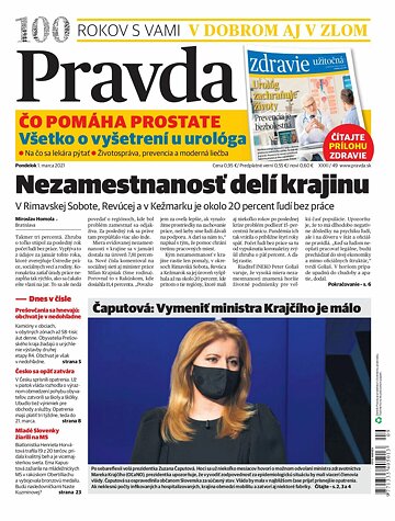 Obálka e-magazínu Pravda 1. 3. 2021