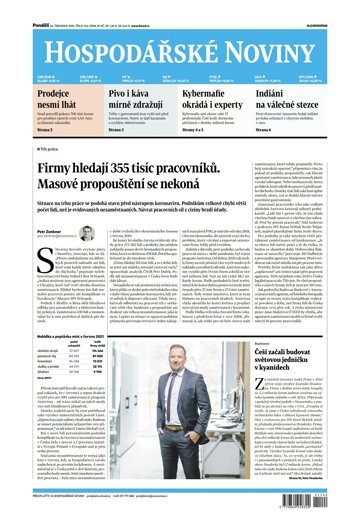 Obálka e-magazínu Hospodářské noviny 142 - 26.7.2021