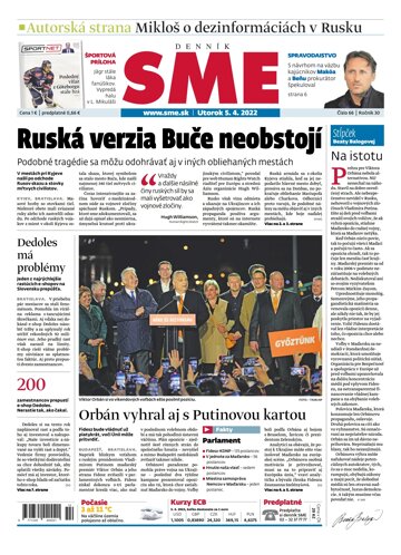 Obálka e-magazínu SME 5-4-2022