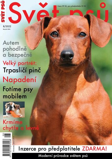 Obálka e-magazínu Svět psů 8/2022