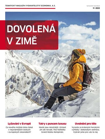 Obálka e-magazínu Hospodářské noviny - příloha 217 - 9.11.2022 Dovolená v zimě