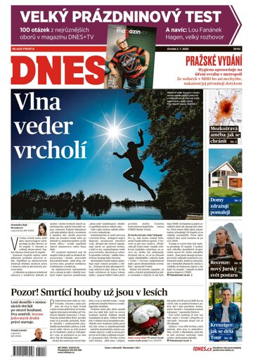 Obálka e-magazínu MF Dnes 3.7.2025