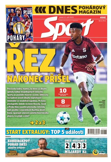 Obálka e-magazínu Sport 12.9.2025