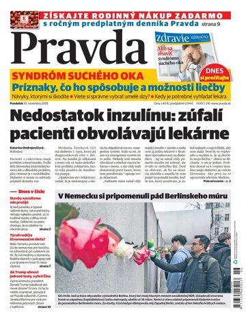 Obálka e-magazínu Pravda 10. 11. 2025