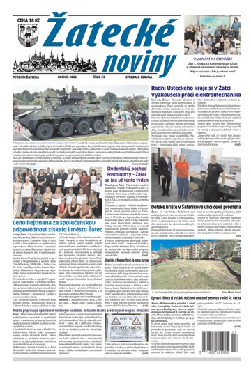 Obálka e-magazínu Žatecké noviny 23/26