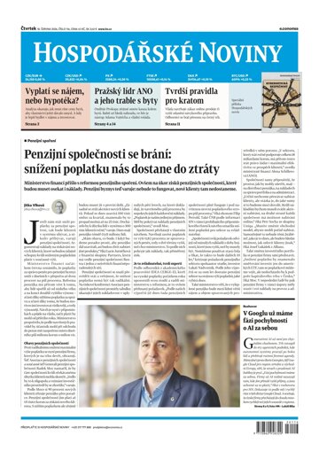 Obálka e-magazínu Hospodářské noviny 116 - 18.6.2026