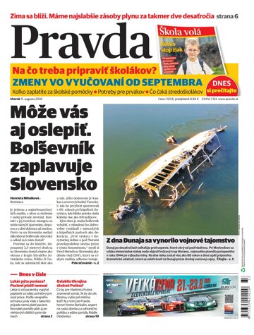 Obálka e-magazínu Pravda 11. 8. 2026