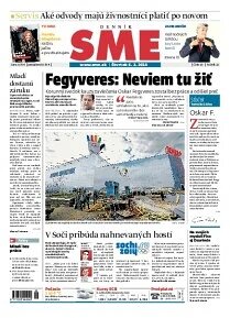 Obálka e-magazínu SME 6.2.2014