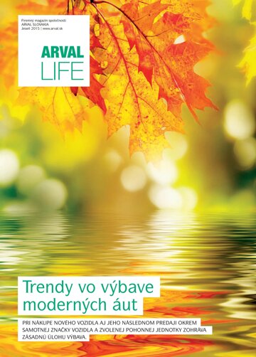 Obálka e-magazínu ARVAL LIFE SK 3/2015