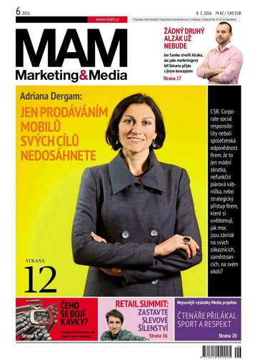 Obálka e-magazínu Marketing & Media 6 - 8.2.2016