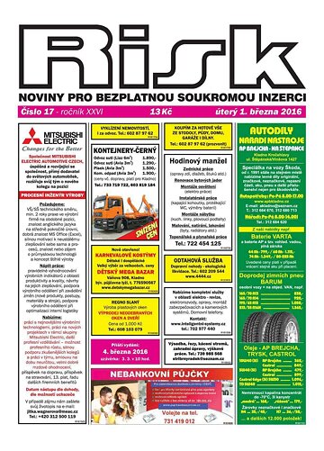 Obálka e-magazínu Risk 17/2016