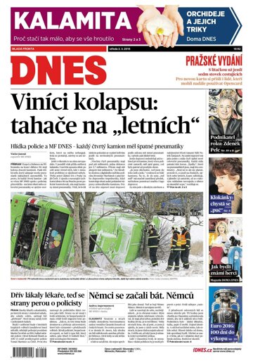 Obálka e-magazínu MF Dnes 2.3.2016