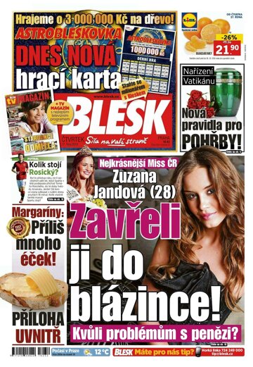 Obálka e-magazínu Blesk 27.10.2016