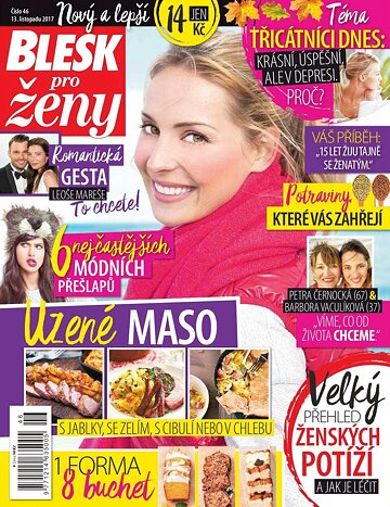 Obálka e-magazínu Blesk pro ženy 13.11.2017