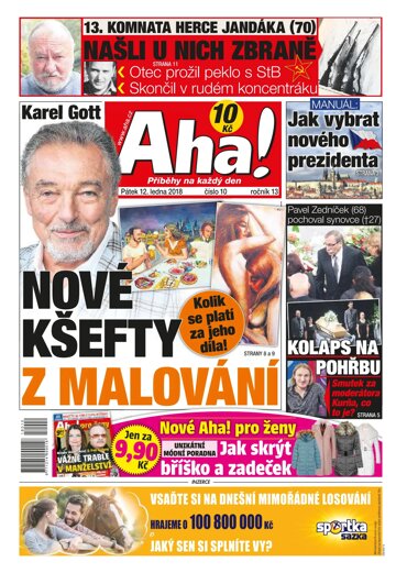 Obálka e-magazínu AHA! 12.1.2018