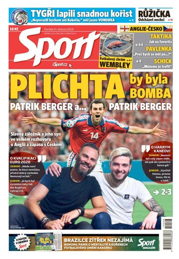 Obálka e-magazínu Sport 21.3.2019